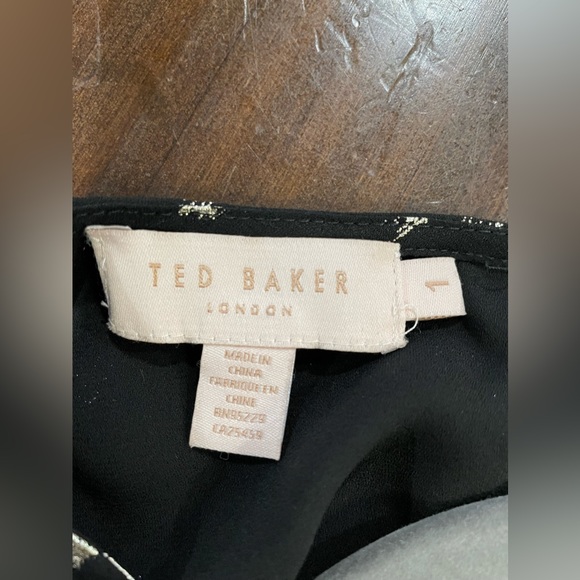 Ted Baker London black and gold blouse - Picture 6 of 6
